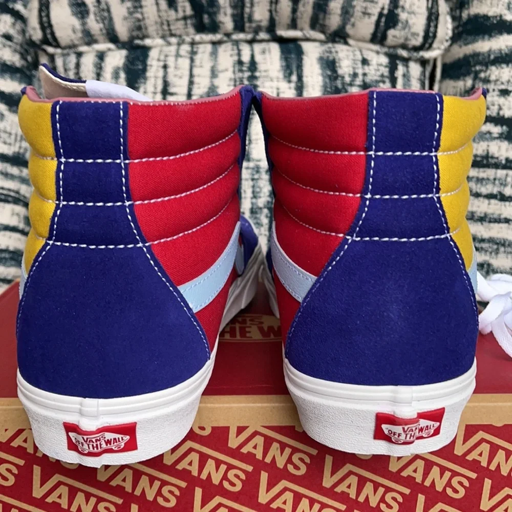 Vans Sk8-Hi Sunshine Multi/True White MENS - Picture 14 of 16